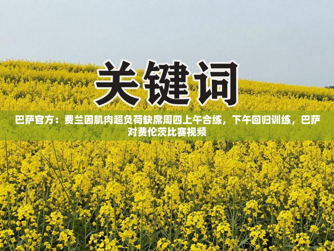 爱游戏 ayx 中国官方网站_ayx sports-巴萨官方：费兰因肌肉超负荷缺席周四上午合练，下午回归训练，巴萨对费伦茨比赛视频  第4张